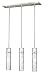 Vaxcel P0066 Vilo 3 Light Pendant, Satin Nickel Finish