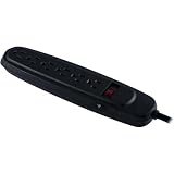 6-OUTLET 900J SURGE PROTECTOR$75K 4FT CORD BLACK