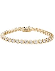 Four Carat Diamond Tennis Bracelet in 14kt Yellow Gold