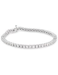 10k Gold 4-Prong Diamond Tennis Bracelet (5 cttw, I-J Color, I1-I2 Clarity)
