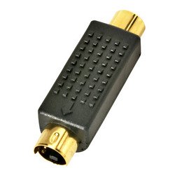 S-Video to RCA Jack Gold Plated Adapter