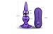 Zabrina Anal Pleasure Butt Plug Vibrating Vibrator 10 Mode Bulbs Probe (Purple)
