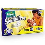 Pampers Swaddlers Diapers Sesame Street, New Born up to 10 lbs (Upto 4.5 Kgs), Jumbo Pack 41885 - 40 diapers / pack, 4 packs