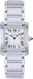 Cartier Midsize Tank Francaise Stainless Steel Watch #W51011Q3
