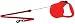 Flexi 1-8 Retractable Leash 26' Red