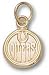 Edmonton Oilers Solid 10K Gold Round Logo 3/8'' Pendant