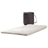 Foam Away From Home Twin XL Memory Foam Topper, Size 75L x 37W, Ivory