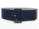 Ladies High Waist Patent Leather Wide Fashion Square Belt