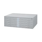 Safco 5-Drawer Steel Flat File, 42 x 30