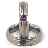 New 5mm Titanium Tension Set Ring, Alexandrite Bands, Free Sizing 4.5-11