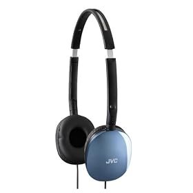 JVC HAS160A Flats Foldable Style Stereo Headphones - Blue