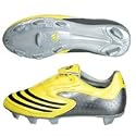 adidas F10 08 TRX Soft Ground Football Boots - Lemon Peel Black/Silver - Kids