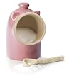 RSVP Stoneware Salt Server Pig in Pink NEW