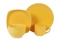 Gibson Sensations 16 pc Dinnerware Set, Yellow