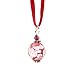 Murano Glass Pendant Jewelry - Flora Red