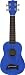 Kala Makala MK-SD/MBL Dolphin Bridge Soprano Ukulele, Metallic Blue