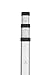 AdirPro 9-Foot Aluminum Grade Rod – 10ths, Dual Sided 5-Section Telescopic Leveling Rod – Bubble Level and Soft Carrying Case Included