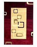 All Framed Out I Red 126 x 94 Area Rug