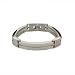 Men's Stainless Steel Polished Link Bracelet w/ Cubic Zirconia Accents, 8