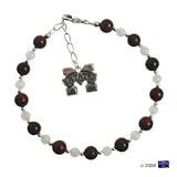 Mississippi State Bulldogs 1 Charm Dangle Bracelet