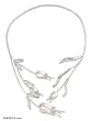 Necklace, 'Flowers in the Wind'