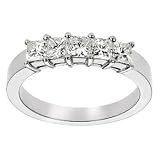 Platinum Princess-Cut Diamond Wedding Band (H/SI, 1 ct. tw.)