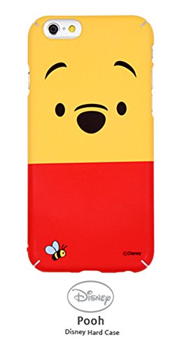 Hard Case_iPhone6+_Pooh Disney Genuine Hard Clear Bumper Case Collection Clear Donald Duck, Clear Daisy Duck, Clear Mickey, Clear Minnie, Stitch, Pooh, for iPhone 6 plus (Pooh)