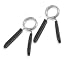 Hampton Standard 2" inch Spring Lock Collars w/ rubber tabs - 1 pair
