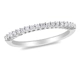 14K White Gold Diamond Band, (.2 cttw, GH Color, I1-I2 Clarity)