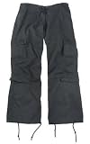 Womens Cargo Pants Black Vintage Paratrooper Fatigues