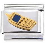 Gold CELL PHONE Italian Charm