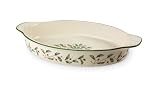 Lenox Holiday Carved Oval Baker, 2 Quart