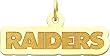 14K Gold NFL Oakland Raiders Charm