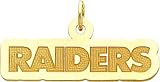 14K Gold NFL Oakland Raiders Charm