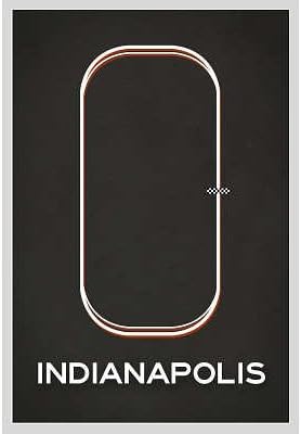 (12x18) Indianapolis Race Course Indoor/Outdoor Plastic Sign