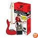J. Reynolds Mini Double Cutaway Electric Guitar Prelude Pack - Rockin' Red