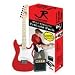Musical Instruments : J. Reynolds Mini Double Cutaway Electric Guitar Prelude Pack - Rockin' Red
