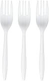 Blue Sky Medium Weight Plastic Fork, White, Case of 400