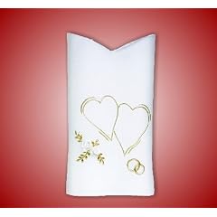 Hochzeitskerze mit 2 Dochten 205/110 gol