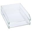 Kantek  Acrylic Double Letter Tray, 4 3/4 x 14 x 10 1/2 Inches , Clear (AD15)