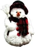Softee the Snowman, 9 inch plush toy with squeaker - Colors Vary