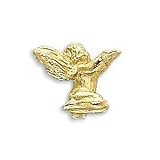 14k Yellow Gold Kneeling Angel Lapel Pin