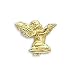 14k Yellow Gold Kneeling Angel Lapel Pin
