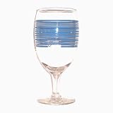 Fiesta Peacock Stripe 16-ounce Glass Goblet by Fiesta