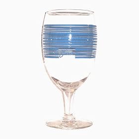 Fiesta Peacock Stripe 16-ounce Glass Goblet by Fiestaware