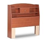 Product details for Contemporary Twin Size Bookcase Headboard - Toffee Collection by South Shore 3386-098