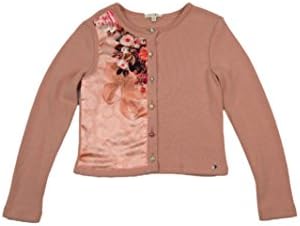 MISS GRANT Silk Print Cardigan -42 -PINK