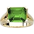 14K Yellow Gold Chatham Created Emerald Ring