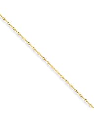 1mm, 14 Karat Yellow Gold, Singapore Chain - 18 inch