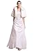 Abendkleid Ballkleid Brautkleid mit Stola offwhite